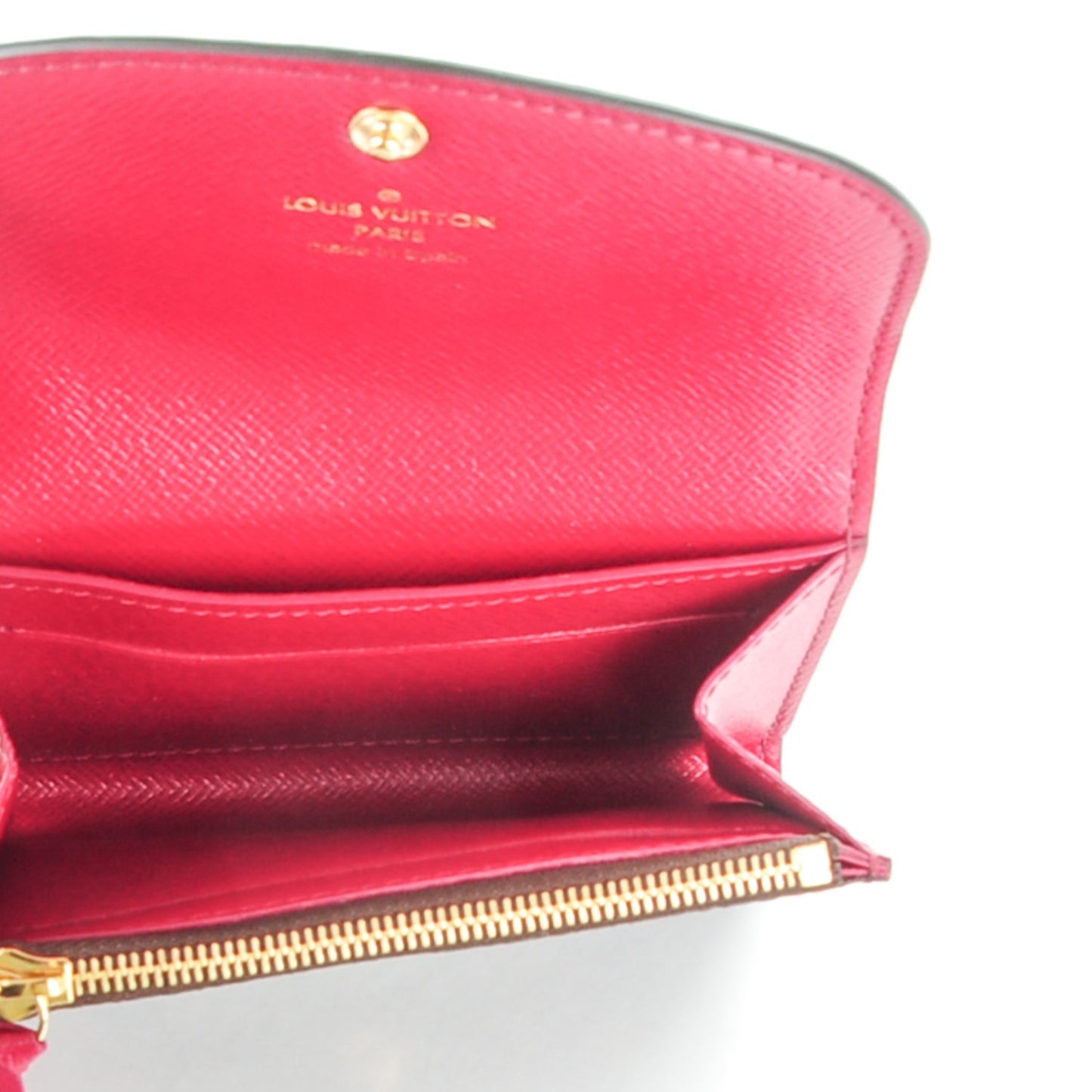 Monogram Rosalie Coin Purse Fuchsia