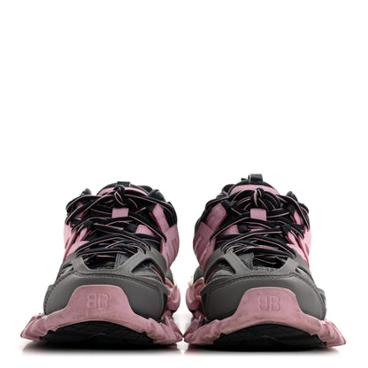 Balenciaga Mesh Rubber Tri-Color Womens Track Sneakers 37 Dark Grey Pink Grey 3 of 10