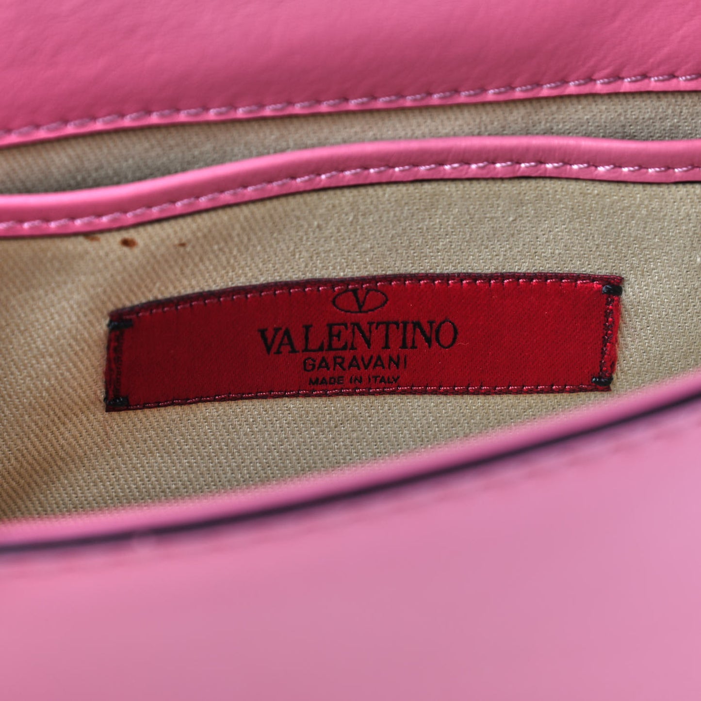 Vitello Mini Glam Lock Rockstud Flap Ninphea