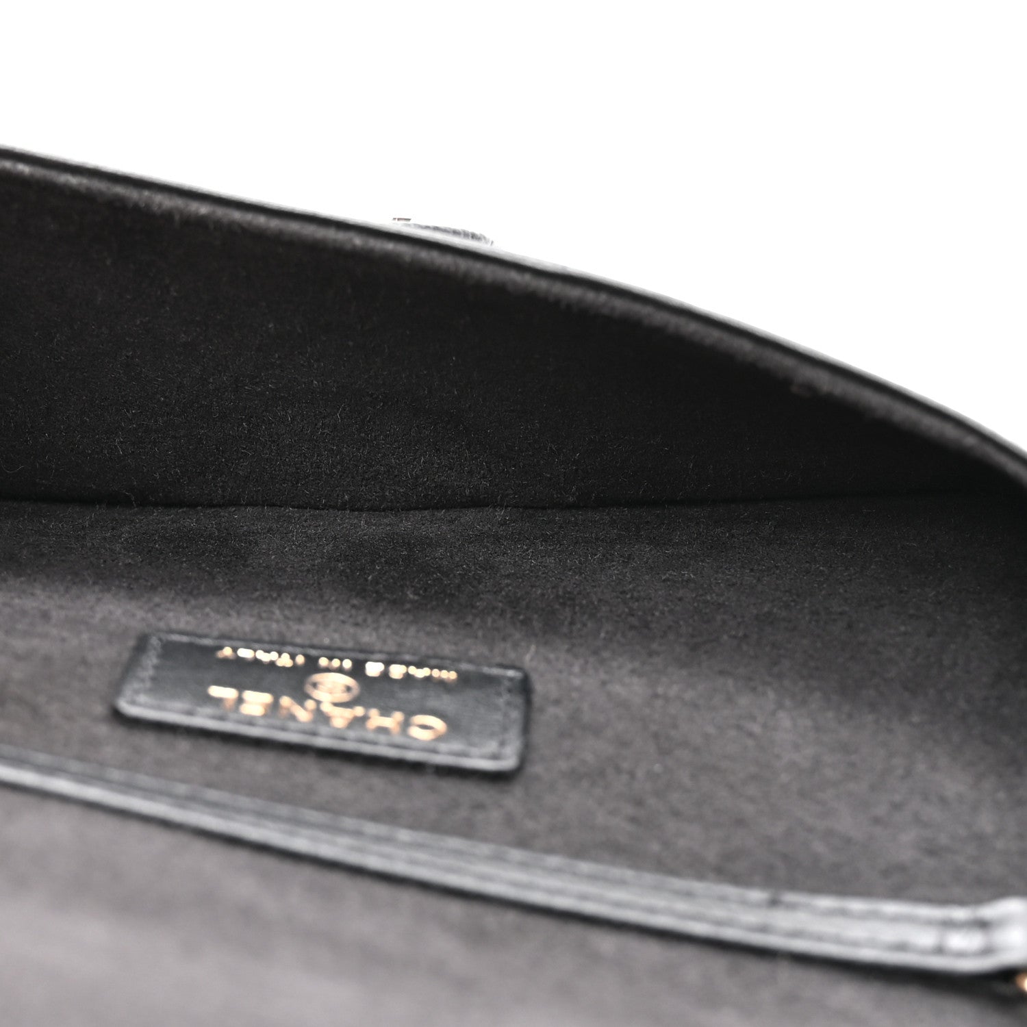 Chanel Caviar Quilted Chain Glasses Case Black 5 of 11