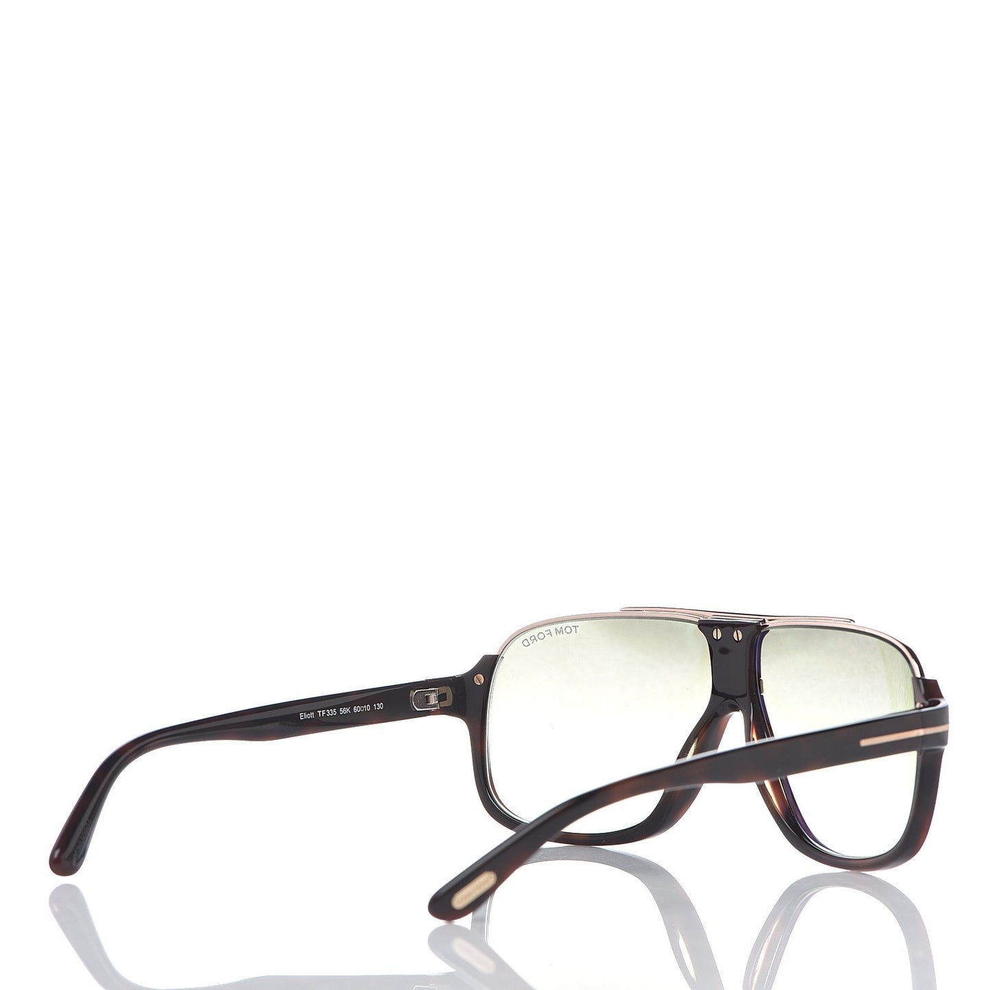 Square Elliot Sunglasses TF335 Black