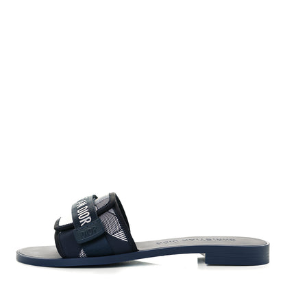 Christian Dior Technical Stretch Fabric Camouflage Dio(r)evolution Slide Sandals 41 Deep Blue 1 of 8