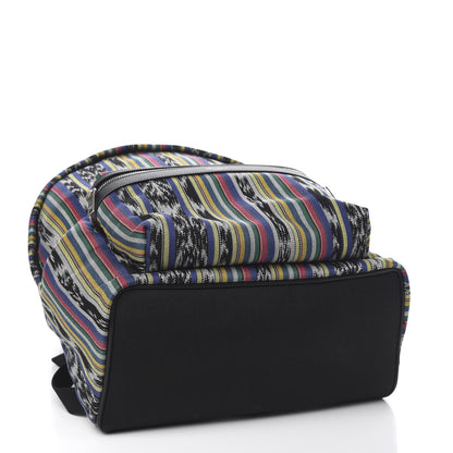 Saint Laurent Canvas Ikat City Backpack Multicolor 3 of 9