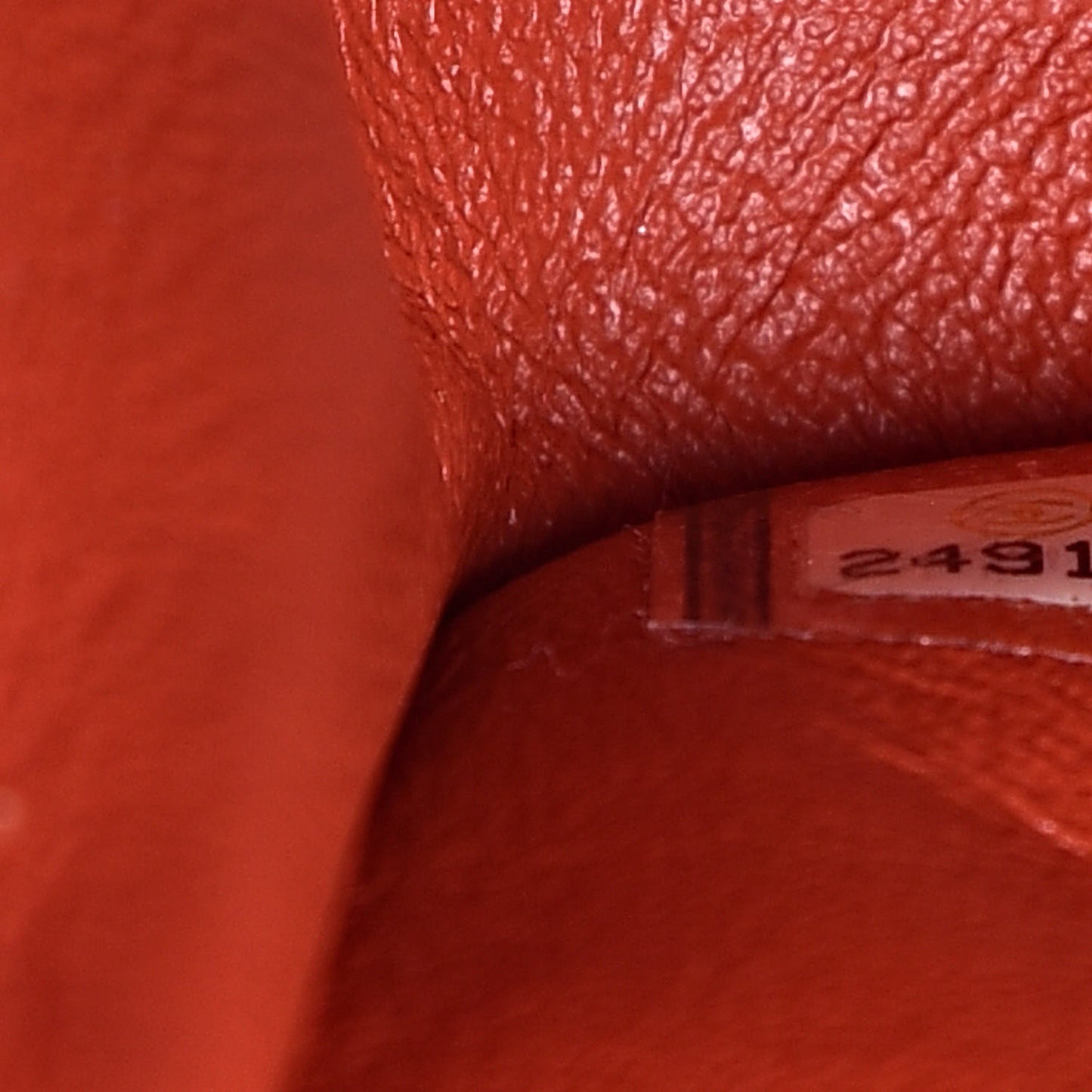 Caviar Quilted Jumbo Double Flap Orange