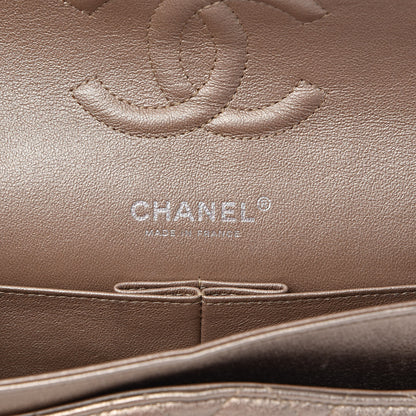 Chanel Metallic Lambskin Quilted Medium Double Flap Gold 6 of 16