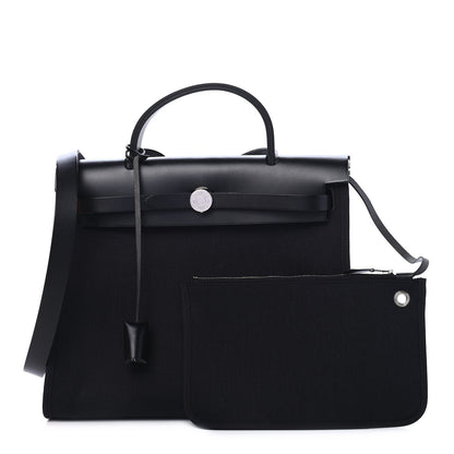 Hermes Toile Vache Hunter Herbag Zip PM 31 Black 1 of 9