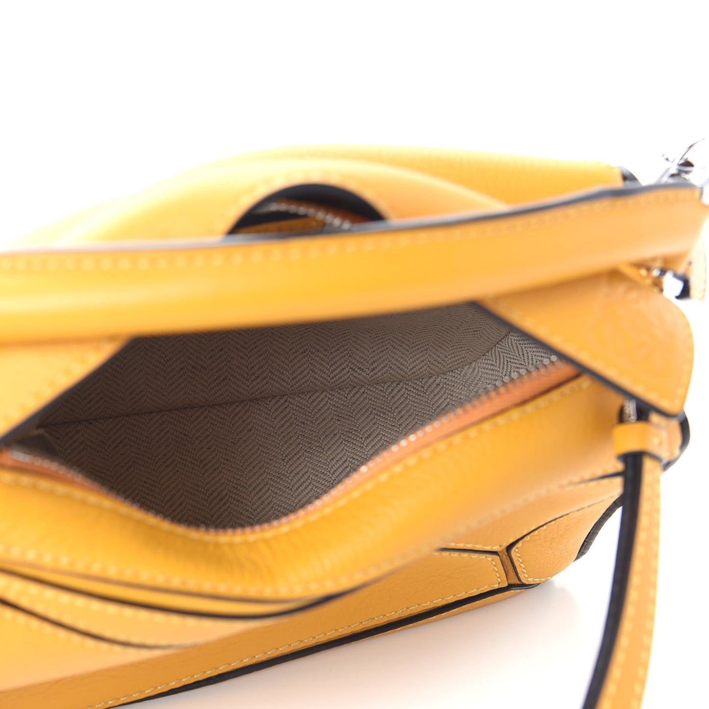 Calfskin Mini Puzzle Bag Narcisus Yellow