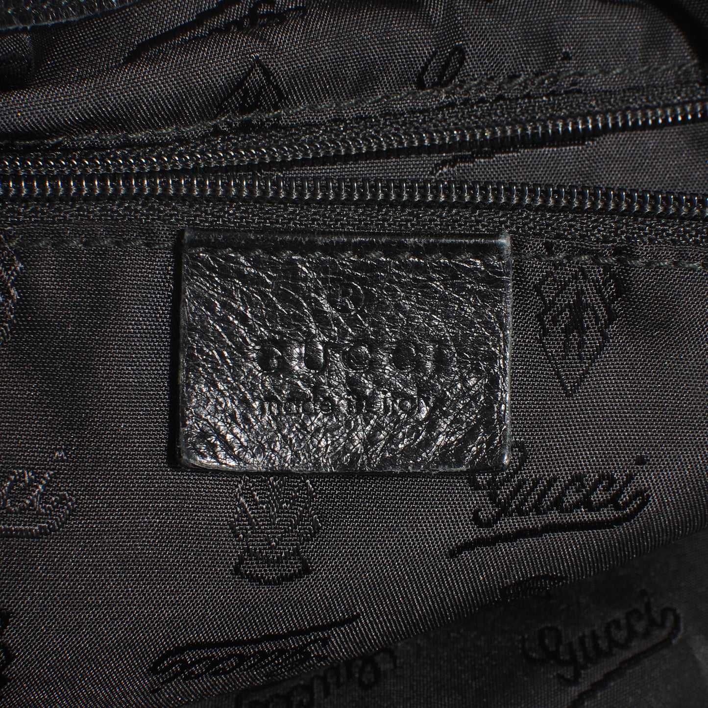 Guccissima New Ladies Web Hobo Black
