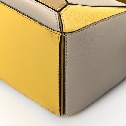 Loewe Grained Calfskin Small Puzzle Bag Ocre Yellow 8 of 9