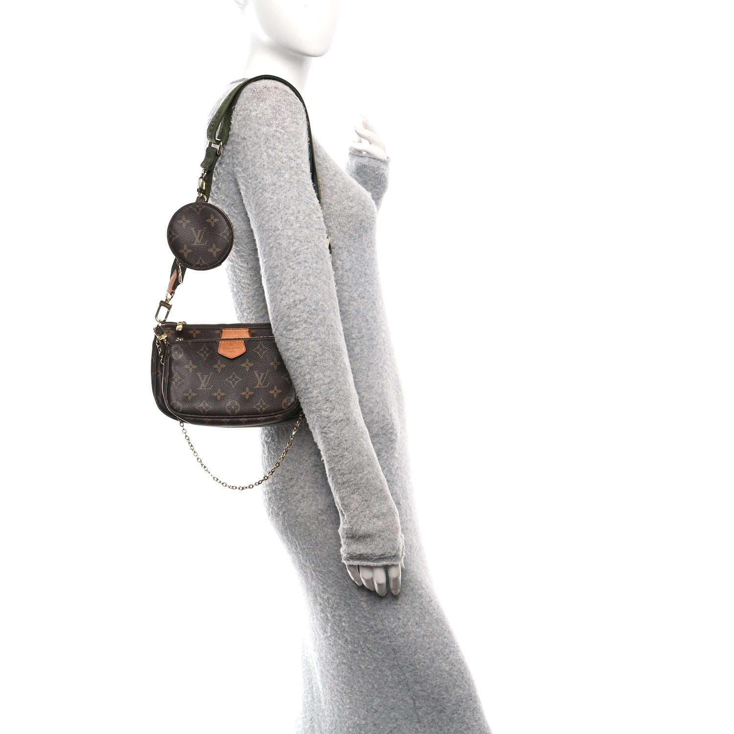 Louis Vuitton Monogram Multi Pochette Accessories Kaki 2 of 14