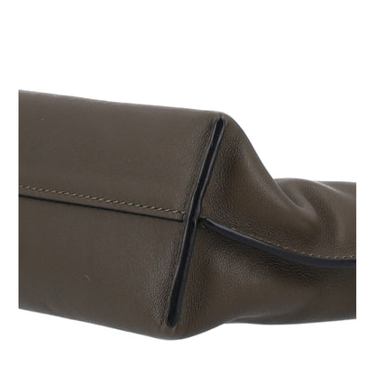 Loewe Calfskin Mini Flamenco Knot Clutch Dark Khaki 9 of 9
