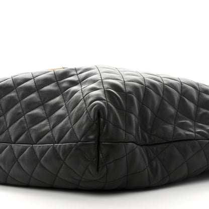 Saint Laurent Lambskin Quilted Maxi Icare Shopping Tote Black 12 of 12