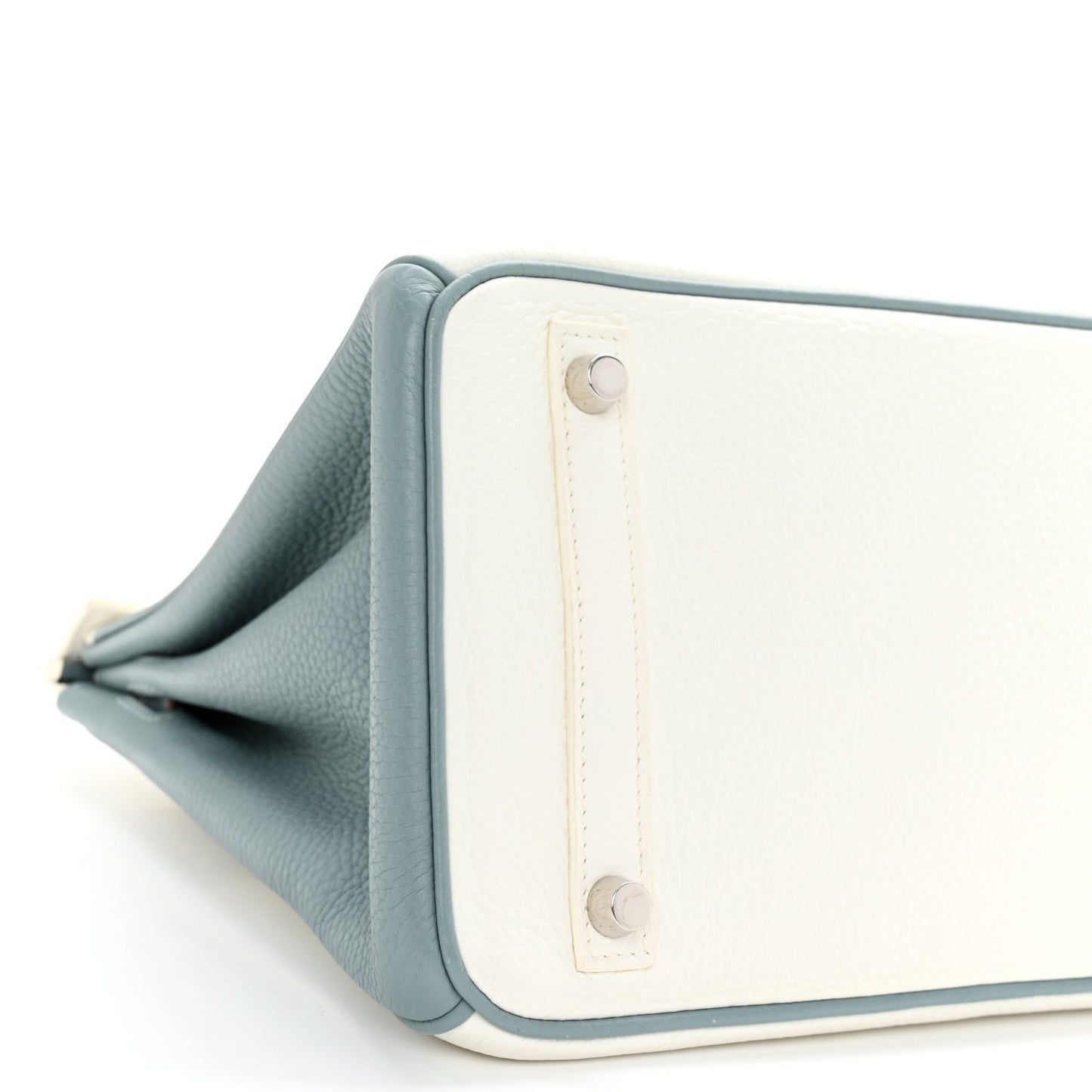 Togo Horseshoe Birkin 30 White Ciel