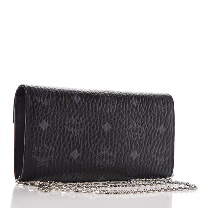 MCM Visetos Large Patricia Wallet On Chain Black 3 of 8