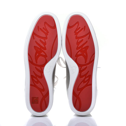 Christian Louboutin Calfskin Mens Rantulow Orlato Flat Sneakers 44 White Grey 5 of 9