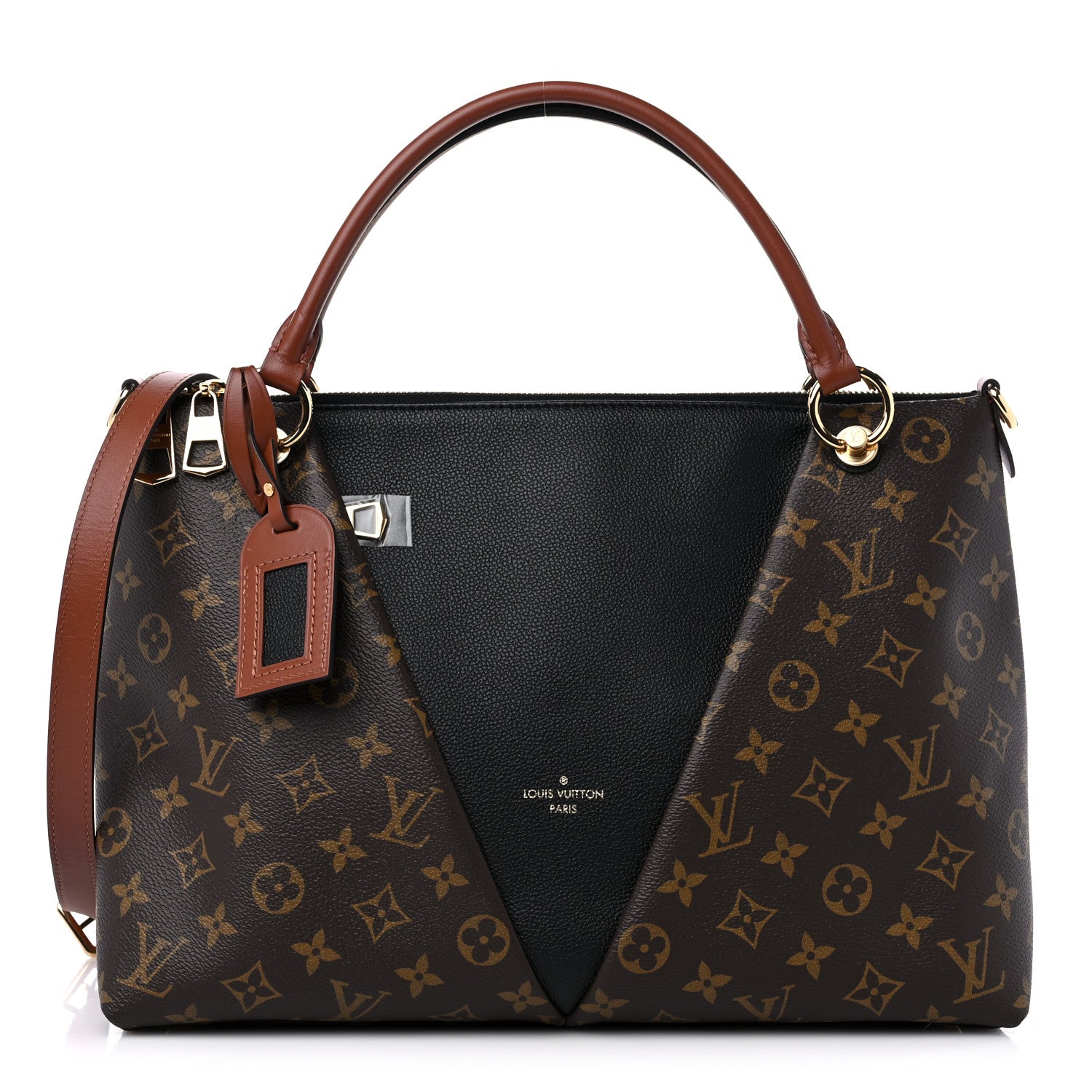 Louis Vuitton Monogram V Tote MM Black 1 of 10
