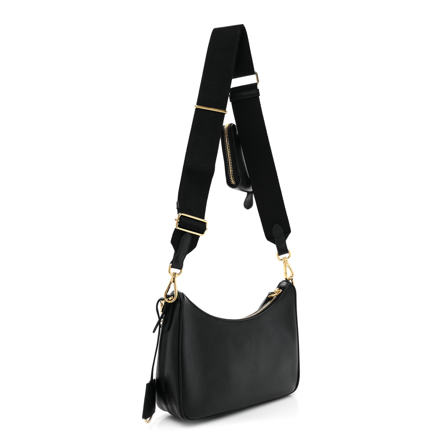 Saffiano Lux Re-Edition 2005 Shoulder Bag Black