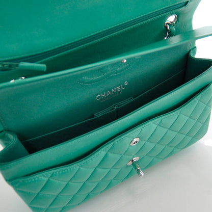 Chanel Lambskin Medium Double Flap Menthe Green 6 of 10