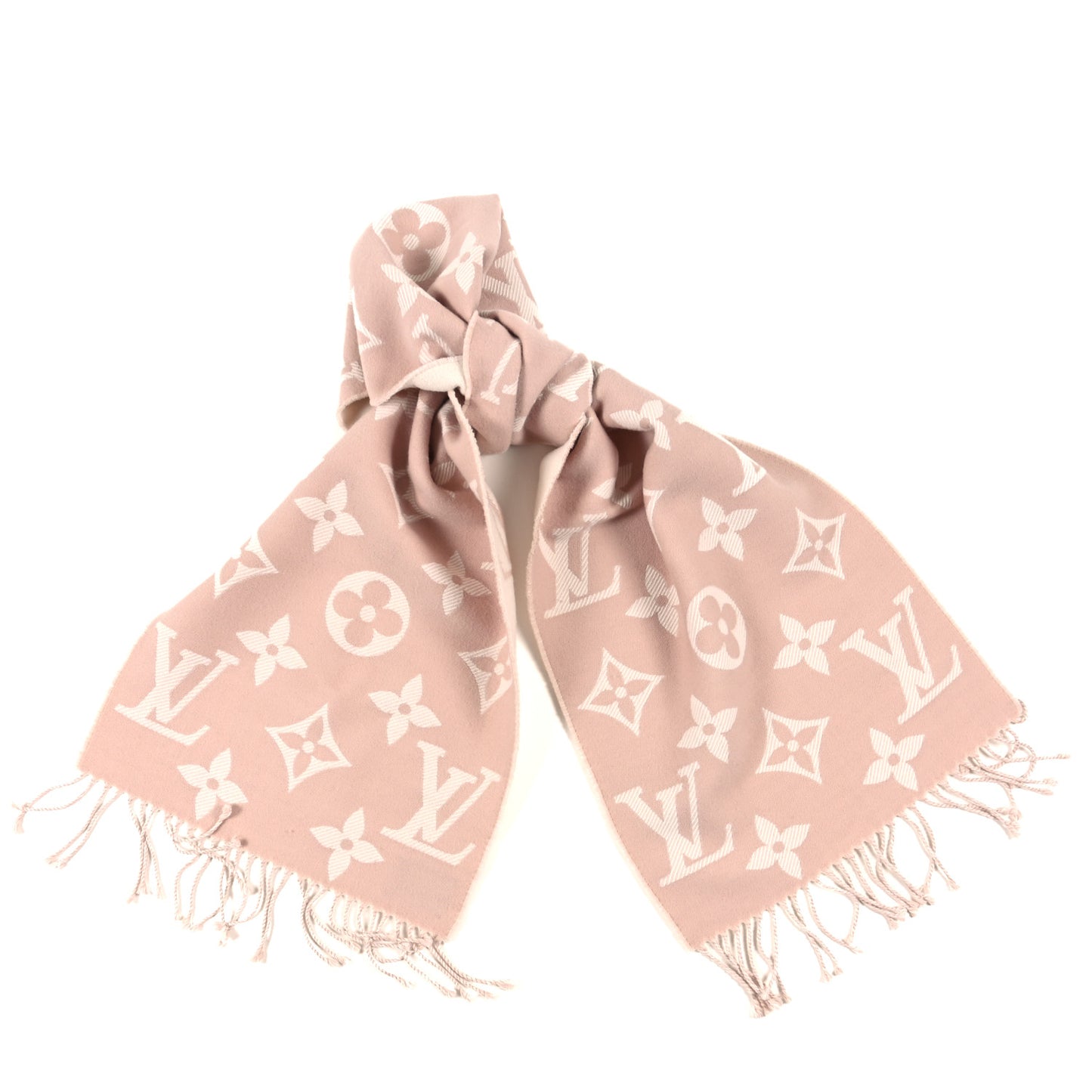 Wool Monogram Simply LV Scarf Beige