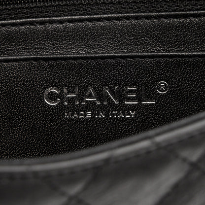 Chanel Crumpled Calfskin Quilted Mini Square Flap So Black 6 of 7