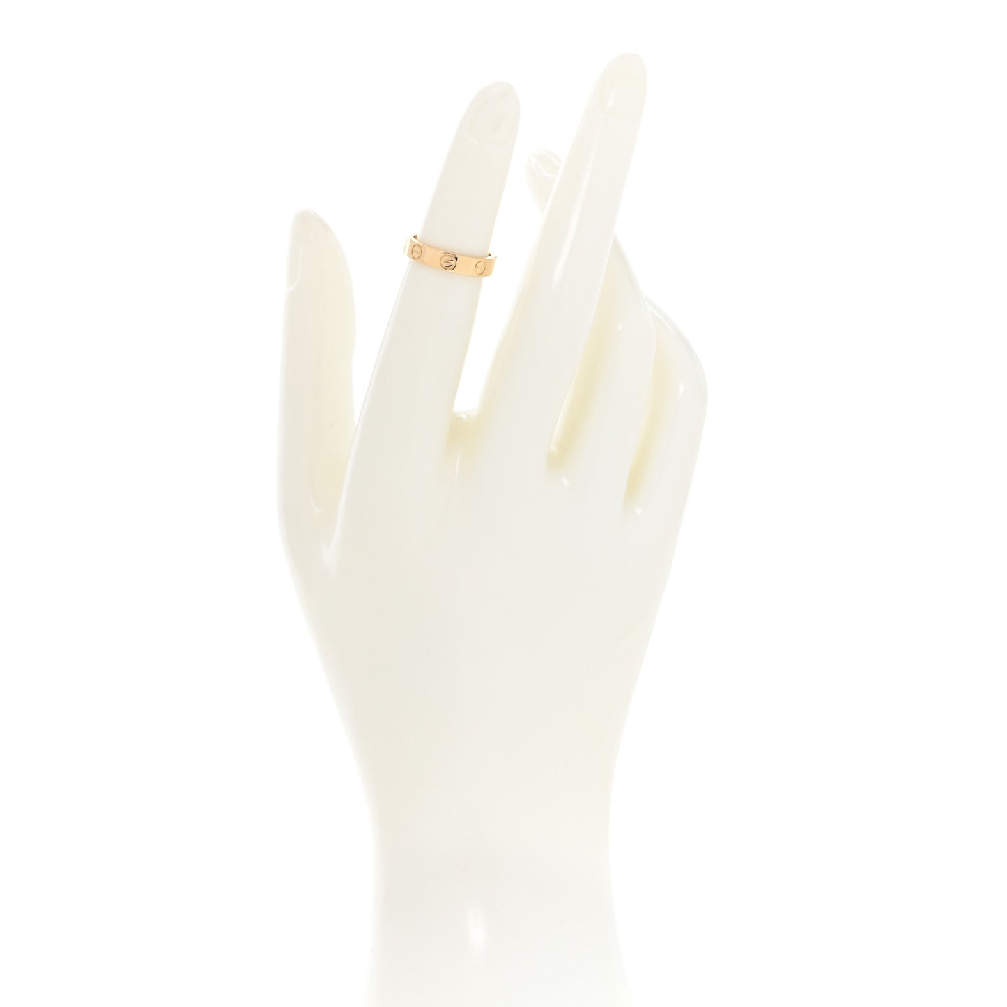 18K Yellow Gold 3.5mm LOVE Wedding Band Ring 47 4