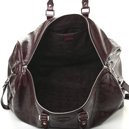 Gucci Imprime Monogram Large Carry On Duffle Bordeaux 4 of 16