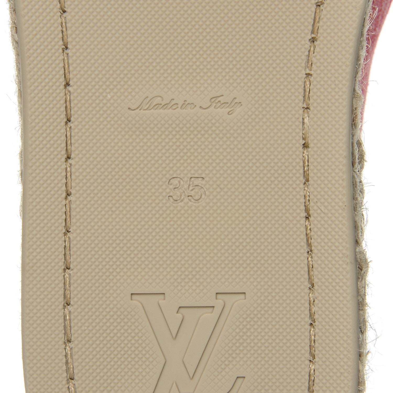 Louis Vuitton Canvas Blue Shore Espadrille Flats 35 Corail 6 of 7