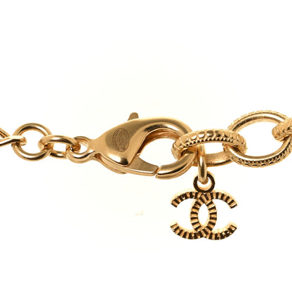 Chanel Crystal Pearl Perfume Bottle CC Necklace Black Gold 4 of 4