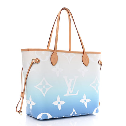 Louis Vuitton Monogram Giant By The Pool Neverfull MM Blue 4 of 11