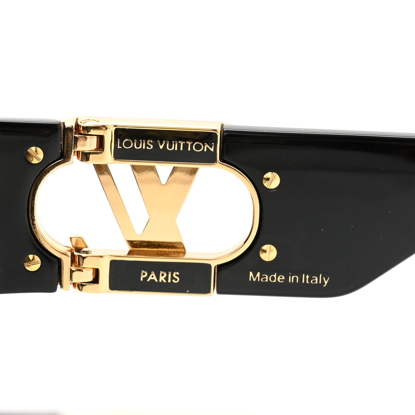Acetate LV Link Square Sunglasses Z1661E Black