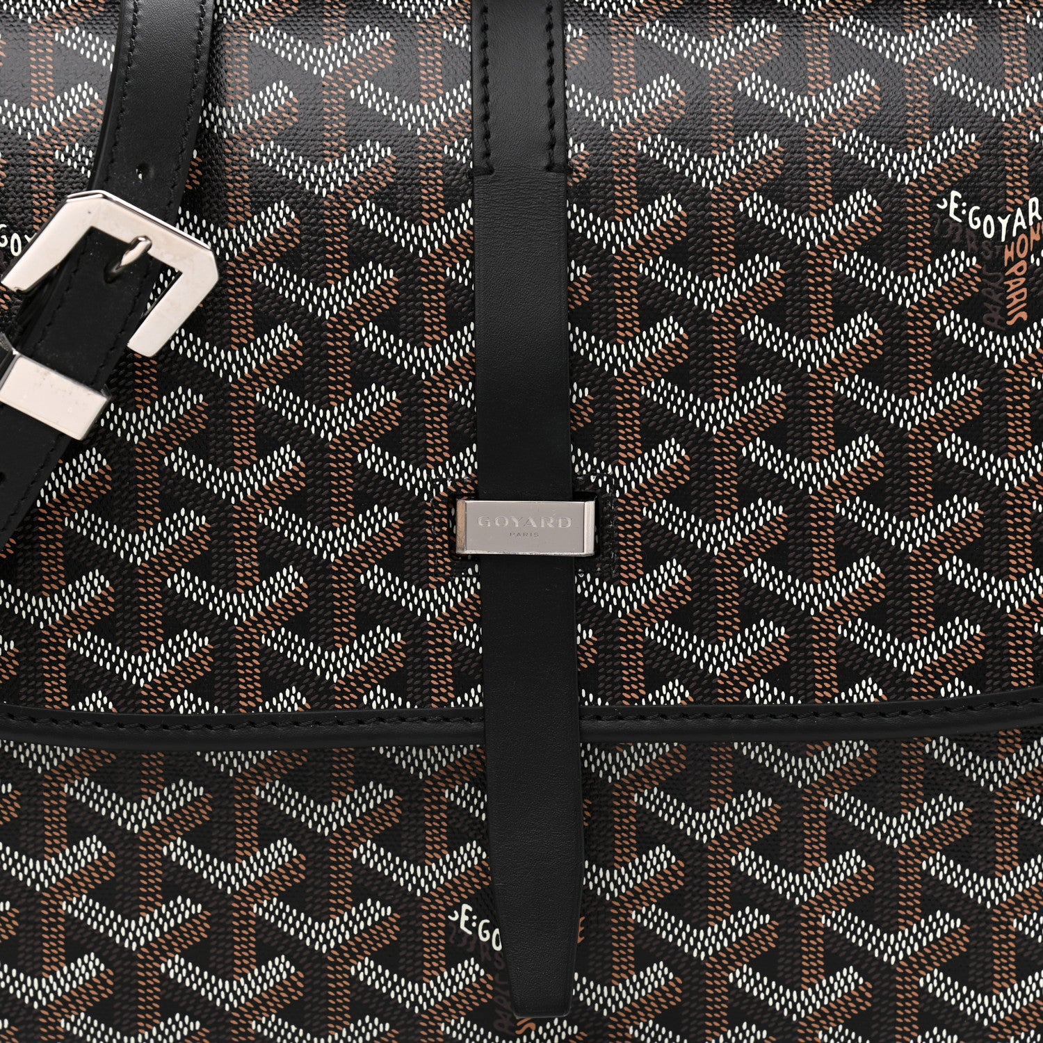 Goyard Goyardine Belvedere II MM Messenger Bag Black 7 of 9