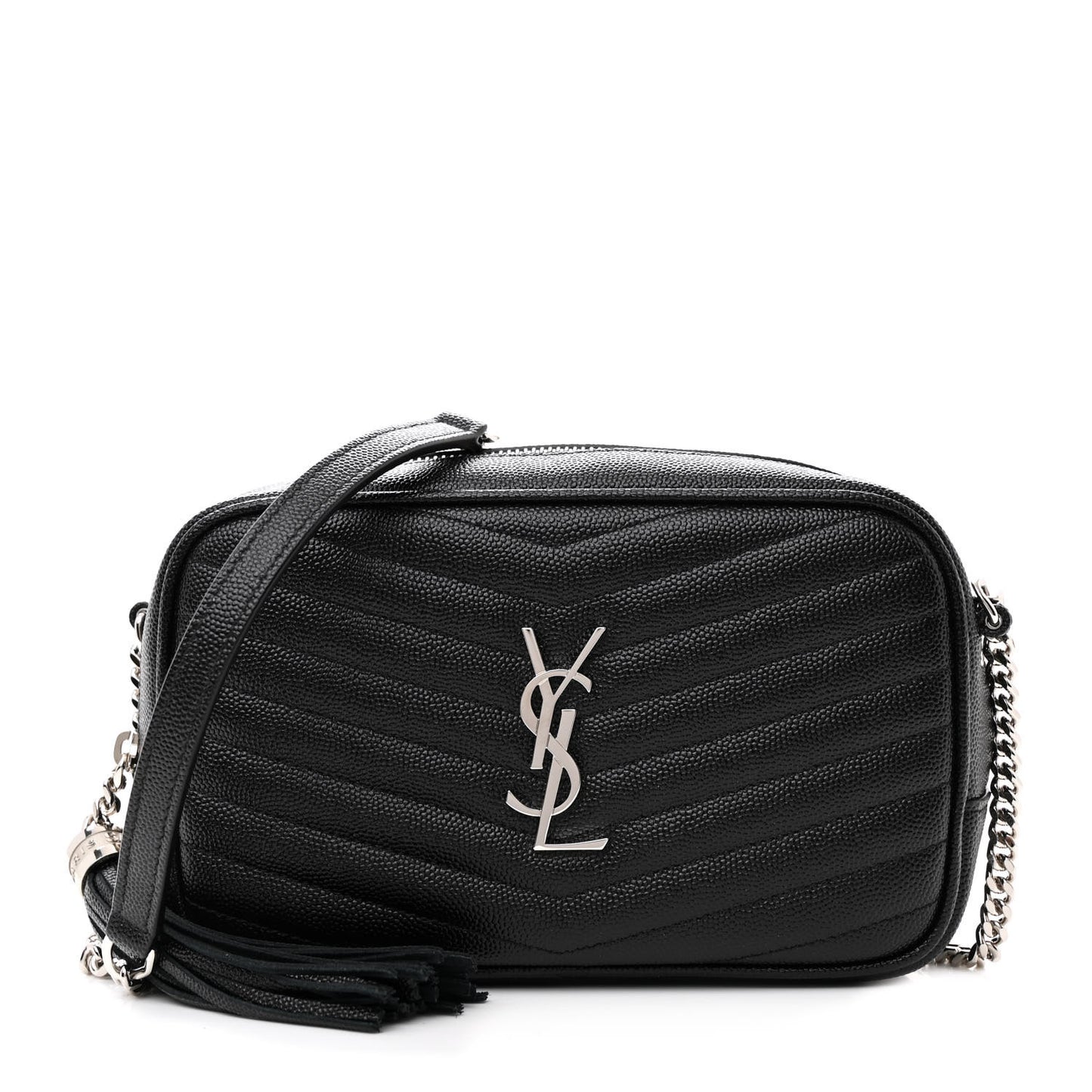 Grain De Poudre Matelasse Monogram Mini Lou Camera Bag Black