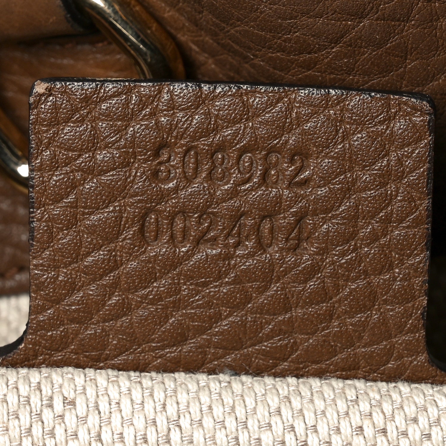 Gucci Pebbled Calfskin Medium Soho Chain Shoulder Bag Maple Brown 7 of 10