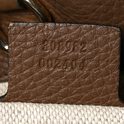 Gucci Pebbled Calfskin Medium Soho Chain Shoulder Bag Maple Brown 7 of 10