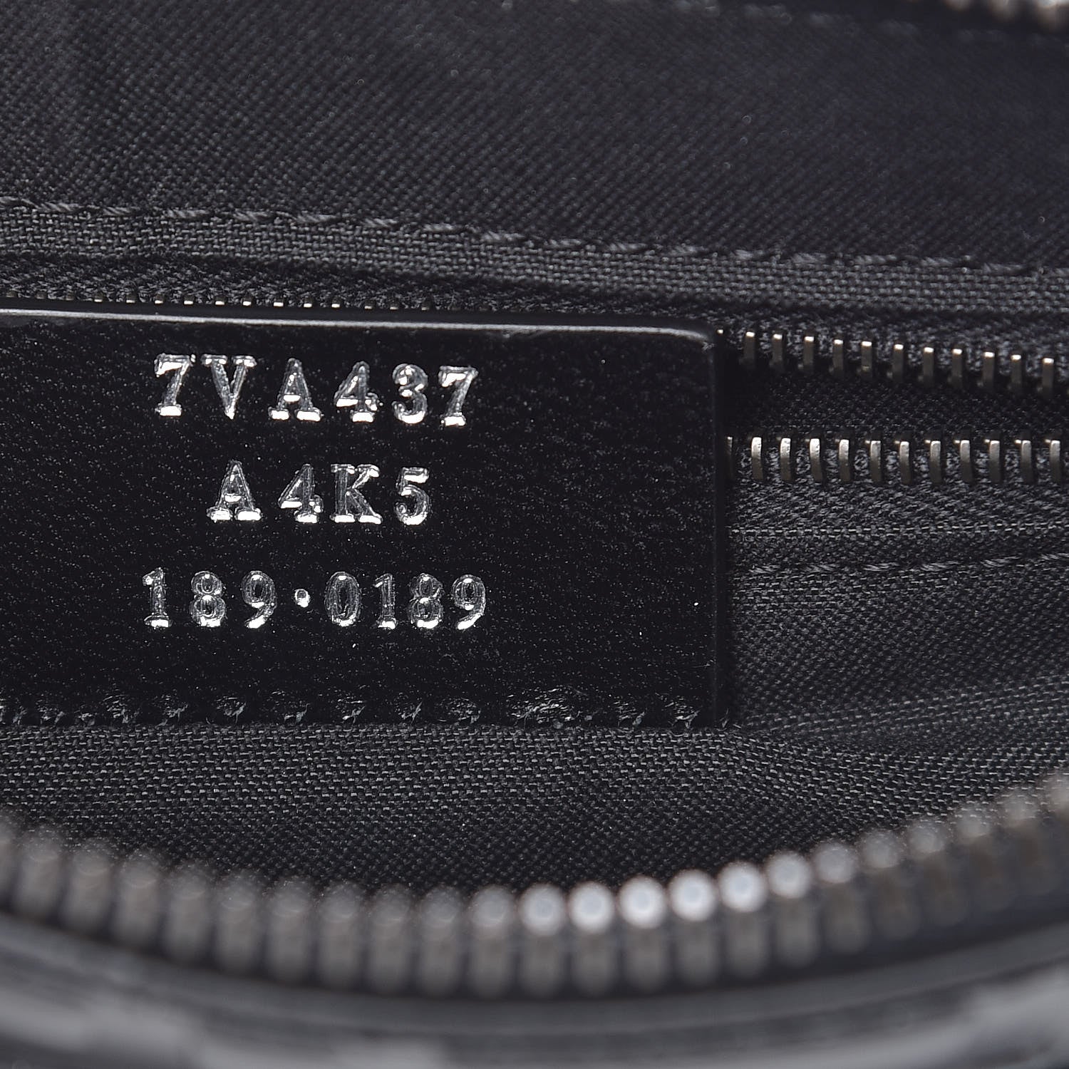 Fendi Vitello Century FF 1974 Embossed Messenger Black 7 of 7