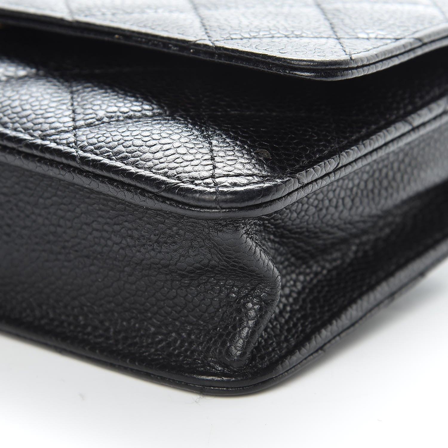 Chanel Caviar Quilted Wallet On Chain WOC Black 11 of 12