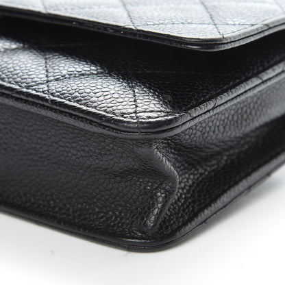 Chanel Caviar Quilted Wallet On Chain WOC Black 11 of 12