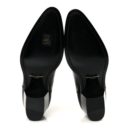 Saint Laurent Incrociato Muriel Vassili 60 Ankle Zip Boots 37.5 Black 6 of 10