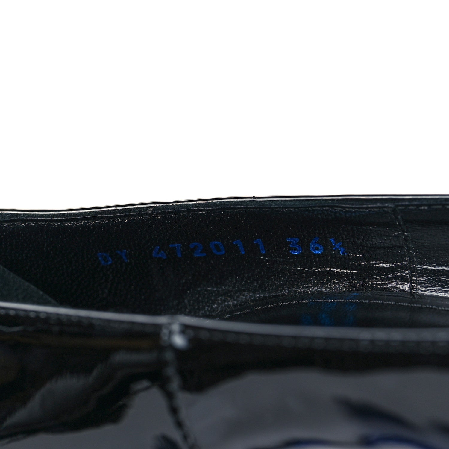 Saint Laurent Patent Opyum 110 Pumps 36.5 Black Blue 8 of 9