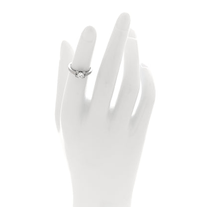 Cartier Platinum Diamond .40ct Ballerine Solitaire Engagement Ring 46 3.75 2 of 5