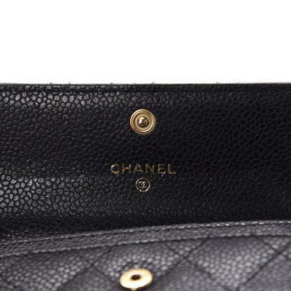 Chanel Caviar Quilted Flap Card Holder Black 6 of 11