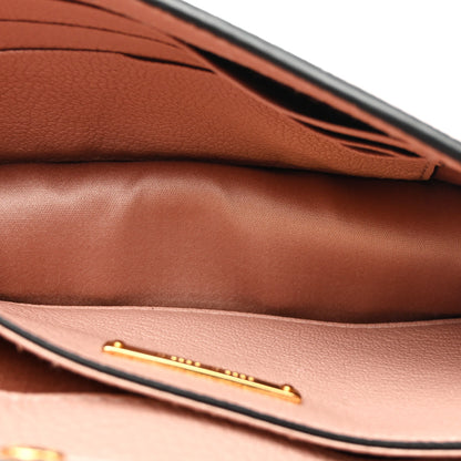 Miu Miu Goatskin Madras Soft Calfskin Crystal Pearl Embellished Shoulder Bag Orchidea 5 of 14