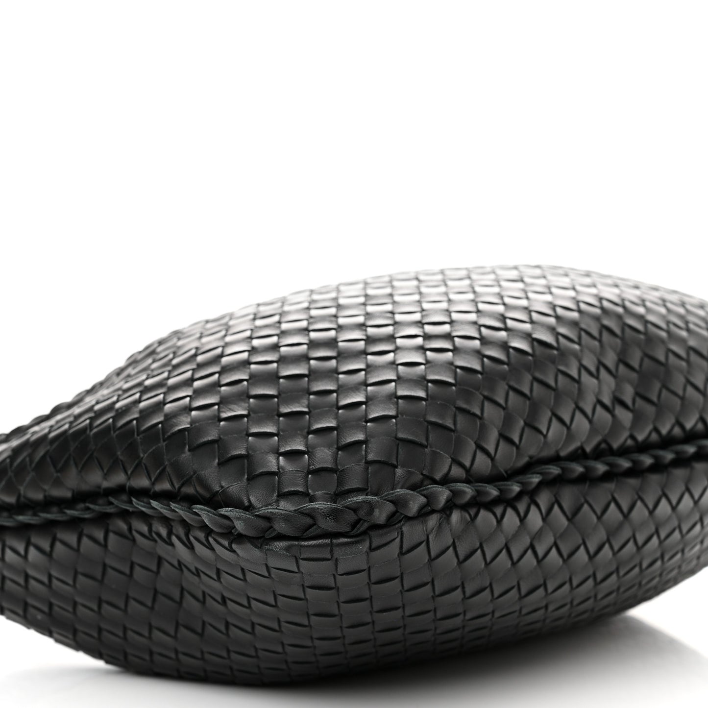 Nappa Intrecciato Medium Veneta Hobo Black