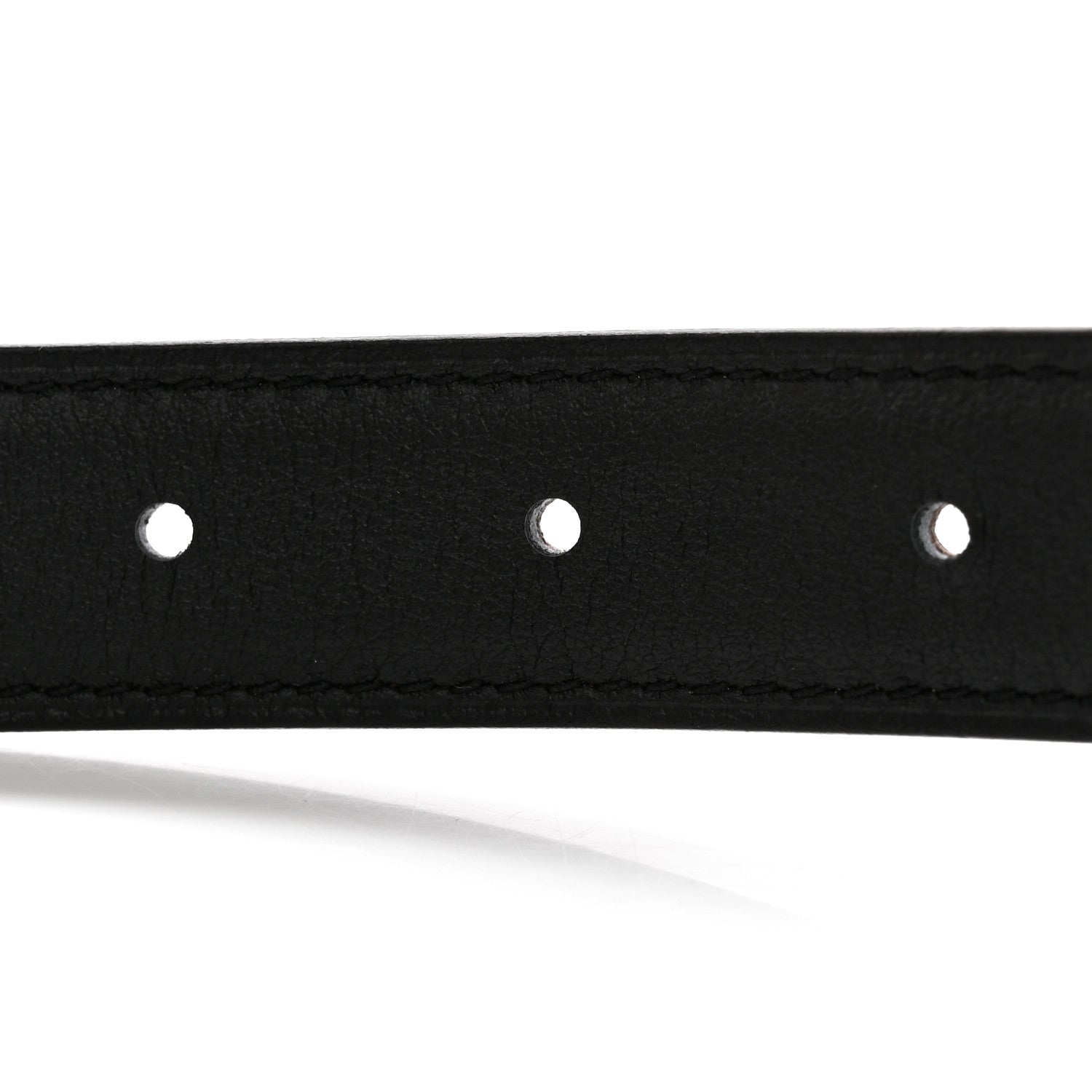 Hermes Swift Epsom 24mm Mini Constance H Belt 80/32 Black Etoupe 4 of 6