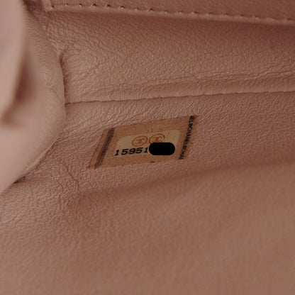Chanel Lambskin Quilted Clutch With Chain Flap Light Pink 6 of 12
