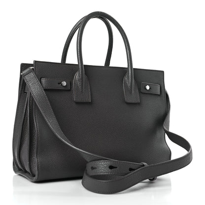 Saint Laurent Grained Calfskin Baby Sac De Jour Souple Coal 4 of 11