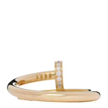 Cartier 18K Yellow Gold Diamond Juste Un Clou Ring 58 8.5 3 of 6