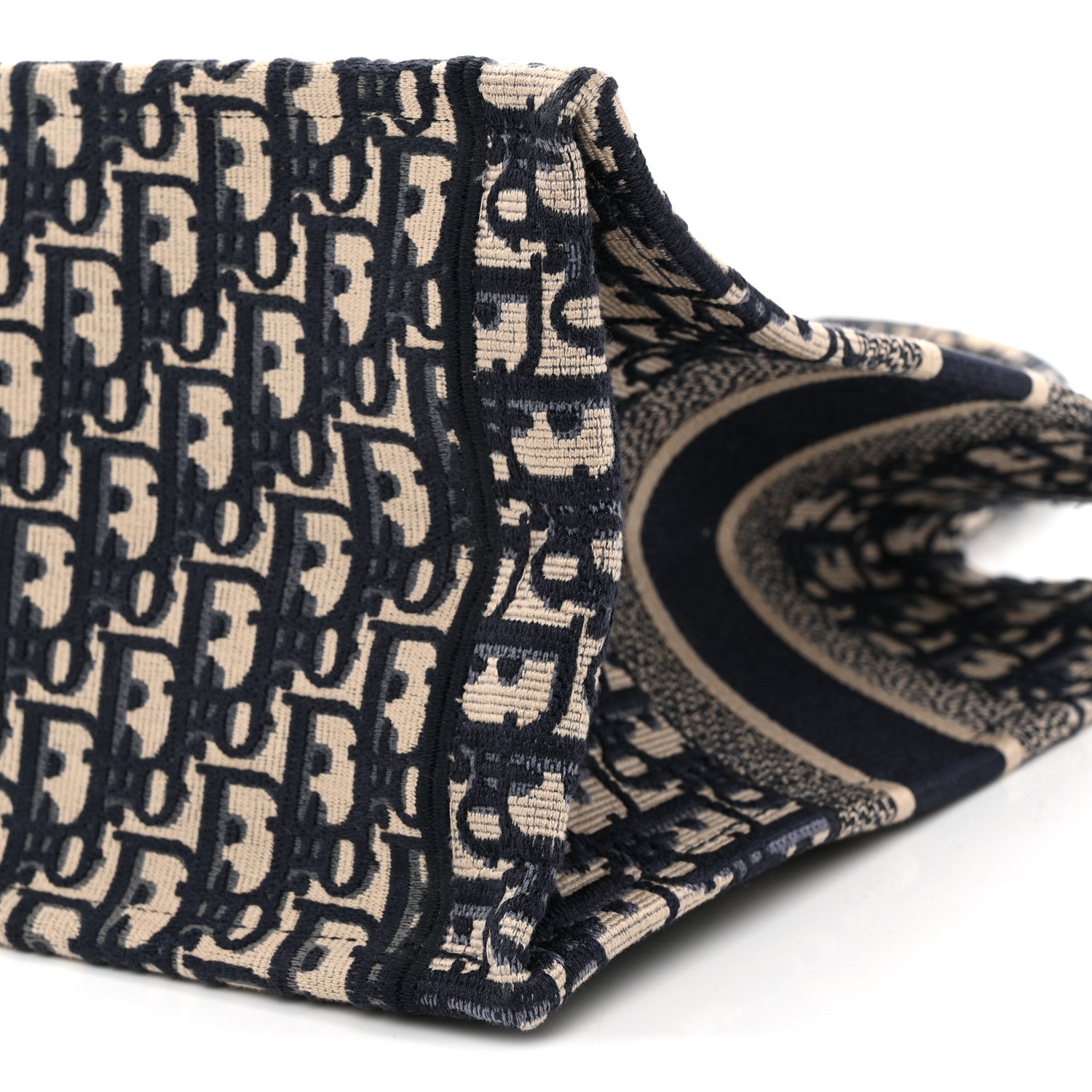 Christian Dior Oblique Medium Book Tote Blue Multicolor 10 of 14