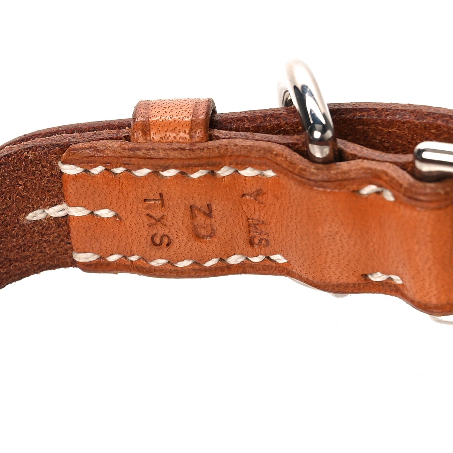 Hermes Toile Natural Dog Collar Dark Irish 4 of 6