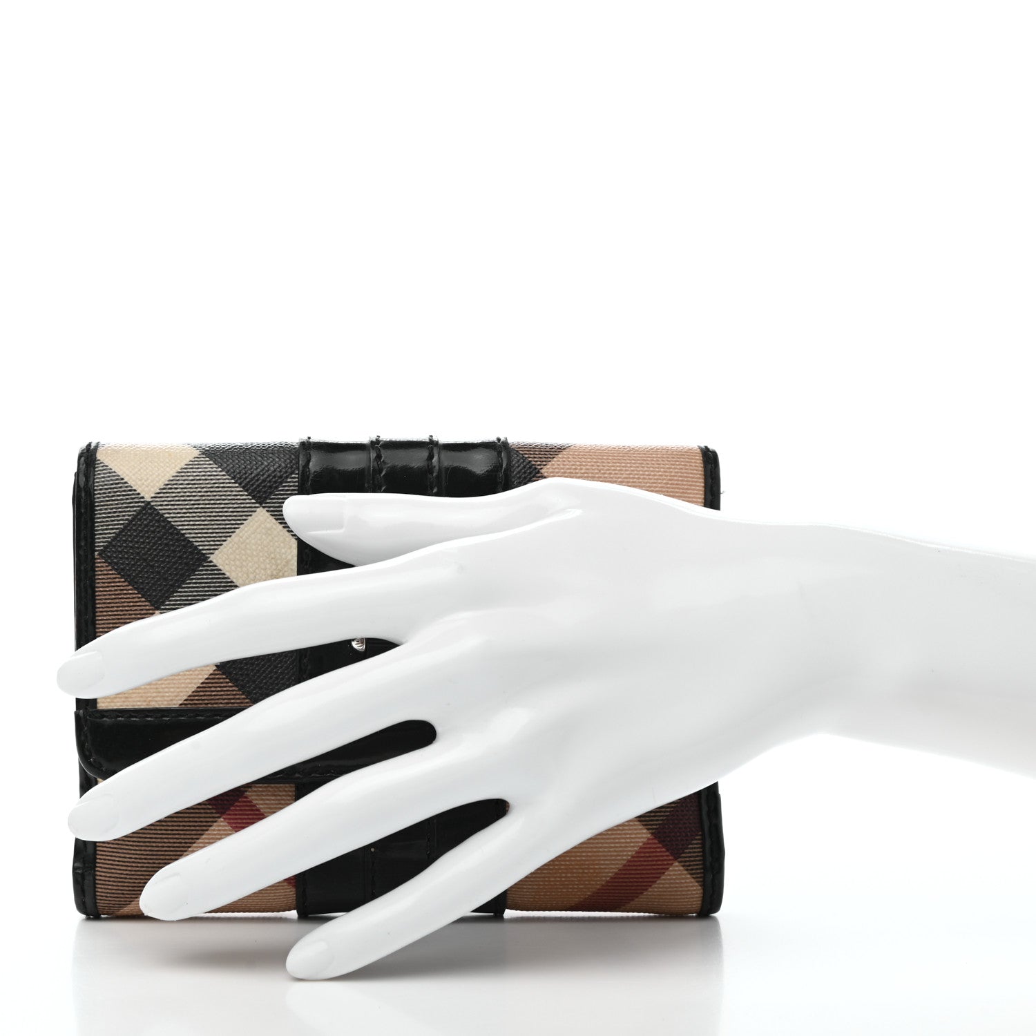 Burberry Nova Check Penrose Compact Wallet Black 2 of 13